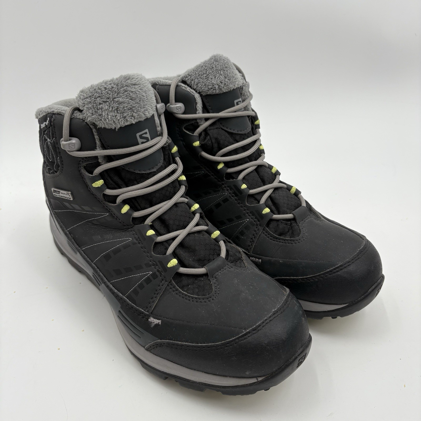 Stivali Salomon Donna 366803 8 5 Grigio Escursionismo Climatherm Clima Shield Isolati