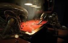Alien Vs Predator spielt Pool Pub Top Film Wandbild gerahmte Leinwandbilder