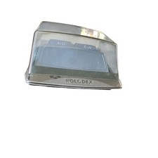 Rolodex S300C Covered Card File Made in USA Vintage Office Desk Organizer Black
