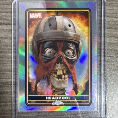 Topps Chrome Deadpool & Wolverine Marvel Card Lot 2x Headpool Refractor 2025