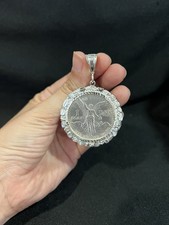 Bisel de Plata de Ley 925 1 oz México Libertad PLATA PURA Moneda Pepita CENTENARIO