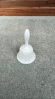 Fenton White Milk Glass Hobnail Bell Handbell