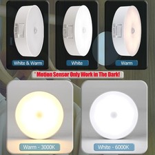 Motion Sensor USB Rechargeable Night LED Light Lamp for Kitchen Stairs & Cabinet