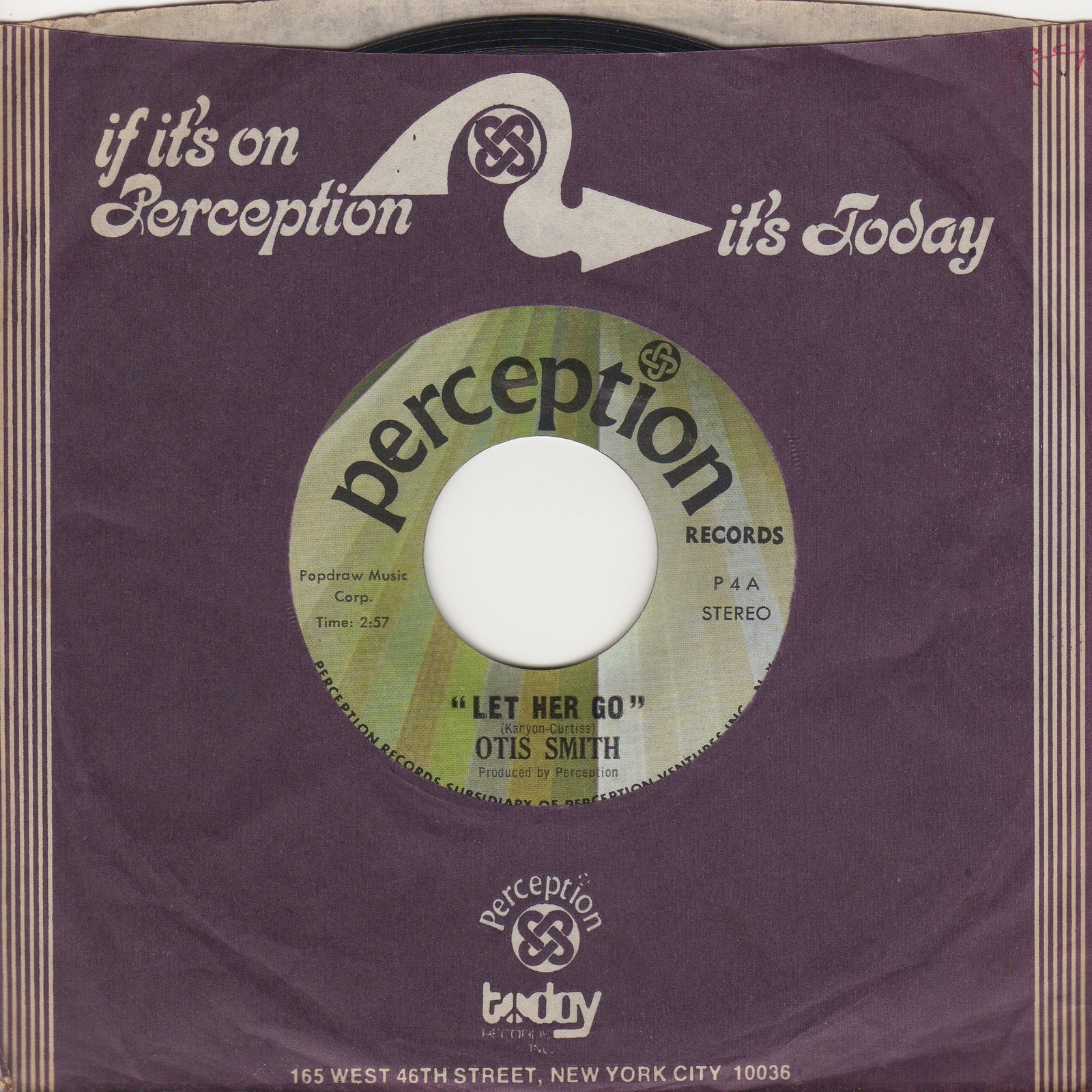 Otis Smith Let Her Go Perception Soul Northern Motown
