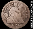 1857 Seated Liberty Half Dime- Scarce Better Date  No Reserve  #i4892