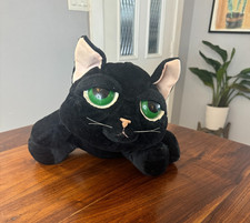 Russ Berrie Shadow The Black Cat Green Eyes Soft Plush Toy 12