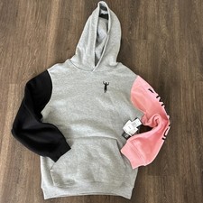 Messi Collection Pink Gray Hoodie Sz XL 18 Tracksuit Youth NEW W/Tags Soccer