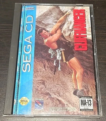 Cliffhanger Sega CD 1993 CIB Complete Vintage Game Box & Manual