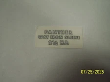 Clinton Panther 2 1/2 HP Cast Iron Sleeve Engine Decal A400 - A480 - A490