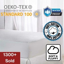 🛏️ Coprimaterasso Terry Impermeabile Coprimaterasso Extra Profondo Cotone Morbido