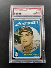 1959 Venezuelan Topps #98 ARNIE PORTOCARRERO PSA 2 Good