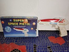 Vintage Super Space Pistol Electronic Gun With Pulsating Lights And Sounds WORKS