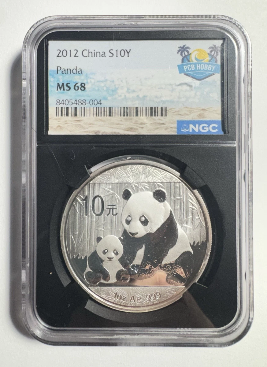 Chinese Panda MS 68 Grade NGC Certified Silver Bullion Coins for