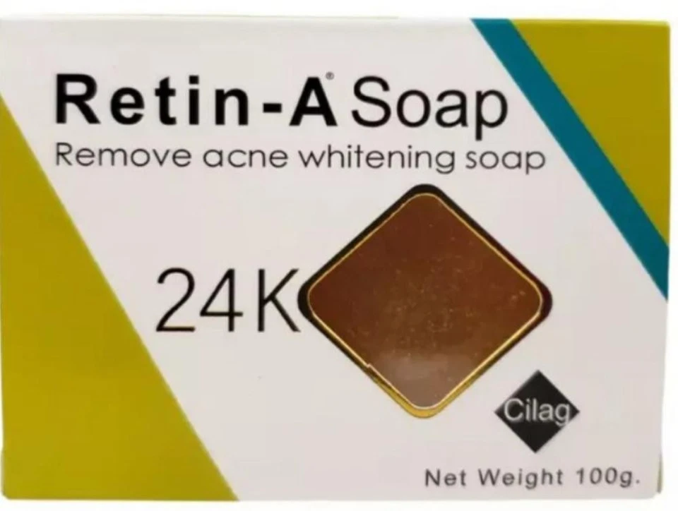 3X RETIN - A Remove Acne Soap 24K Anti-Aging Acne Removal & Brighten Skin 100g - Image 2 of 2