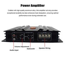Neu 2-Kanal-Auto-Audioverstärker 3800 W Hochleistungsverstärker.