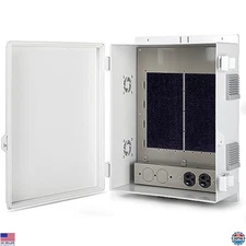 Heavy-Duty Outdoor Electrical Junction Box with High Power Outlet, 16" H x 12" L