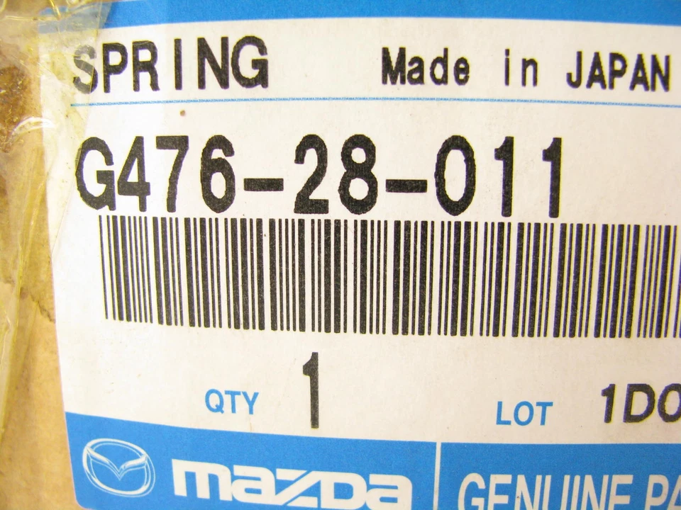 NEW GENUINE REAR RIGHT Coil Spring OEM 1993-1995 Mazda MX-6 G476-28-011 - Image 3 of 3