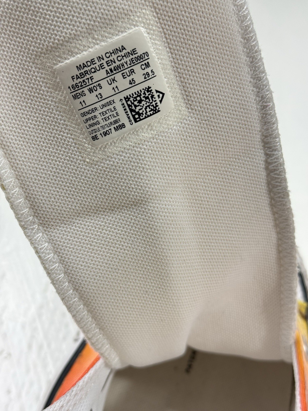 Converse Chuck Taylor All-Star Ctas High Men Size 11 Fire Flames Archive Print thumbnail 5