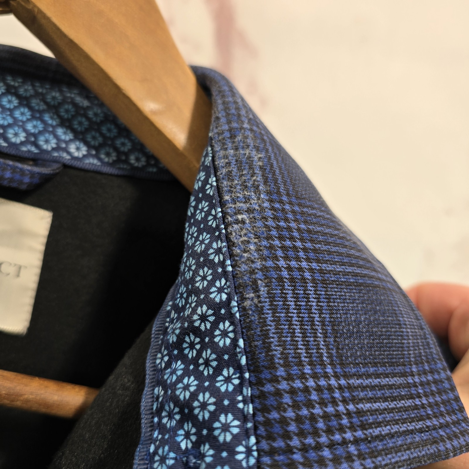 Construct Shirt Jacket Men Medium Blue Button Fle… - image 15