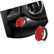 Bling Rhinestone Start Button Cover, Push to Start Button Cover Crystal Stick...