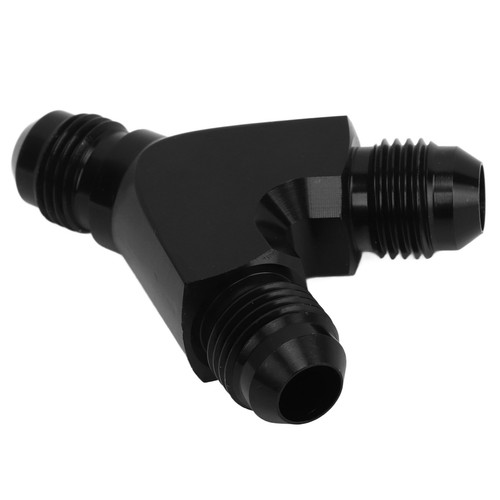 (6AN)Coupler Union Fitting Splitter Anodized Coating Universal Black Safe - Picture 6 of 12