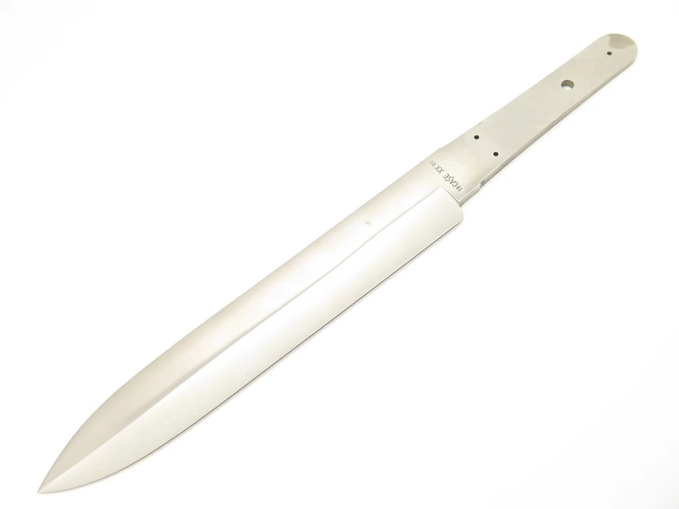 Vtg 1990 Case XX Rio Grand Bowie 10" Fixed Knife Blade Blank & Guard - Image 2 of 4