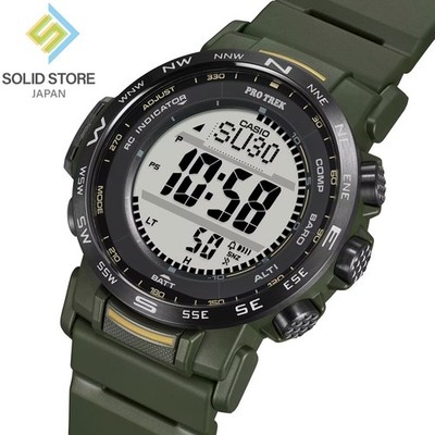 CASIO PRO TREK PRW-35Y-3BJF Climber Line Triple Sensor Radio Solar Watch 44.6mm