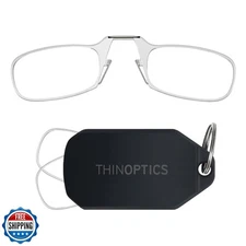 Always With You by ThinOptics Keychain Reading Glasses - Slim, Folding Armles