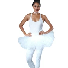 White 5 Layered Ballerina Tutu Adult One Size Fits Most NEW With TAG Fast Ship