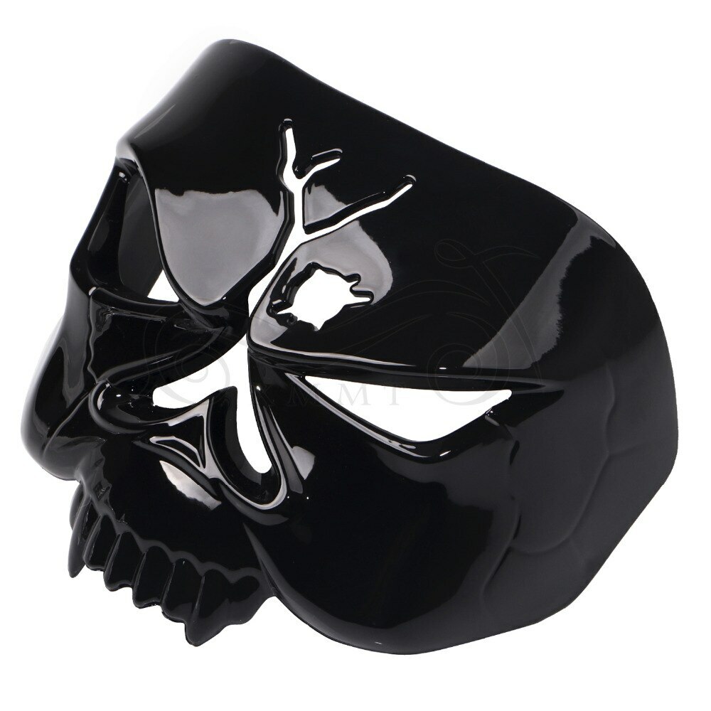 Motor ABS Rear Black CNC Skull Zombie Taillight Cover For Harley