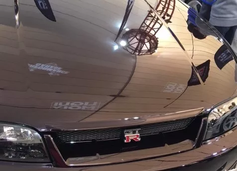 TeamJetspeed Made fiberglass NISSAN 1995 ON R33 GTR & GTS-T BONNET LIP FRP NEW - Picture 1 of 12