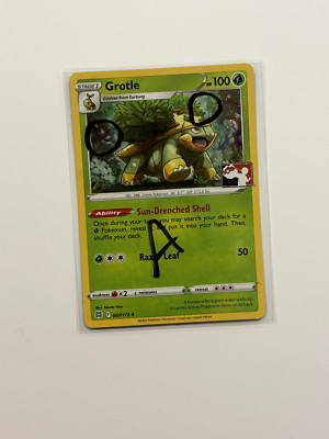 2X SWIRL Grotle 007/172 Cosmos Star Holo Pokemon Prize Pack FAST SHIP NM A