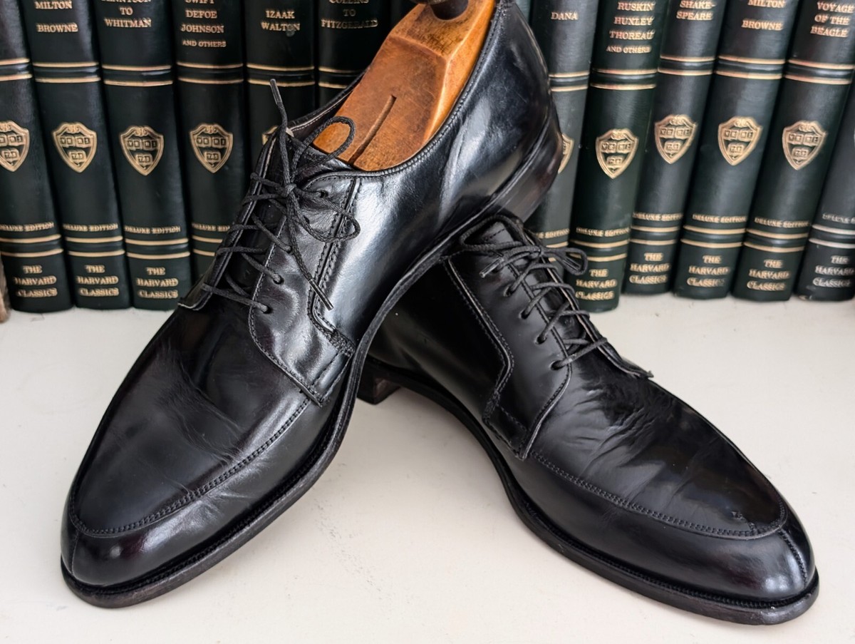 VINTAGE NETTLETON Made in USA 10B Jet Black SPLIT TOE VINTAGE NETTLETON Made in USA 10B Jet Black SPLIT TOE