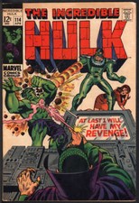 INCREDIBLE HULK #114 5.0 // MANDARIN APPEARANCE MARVEL COMICS 1969