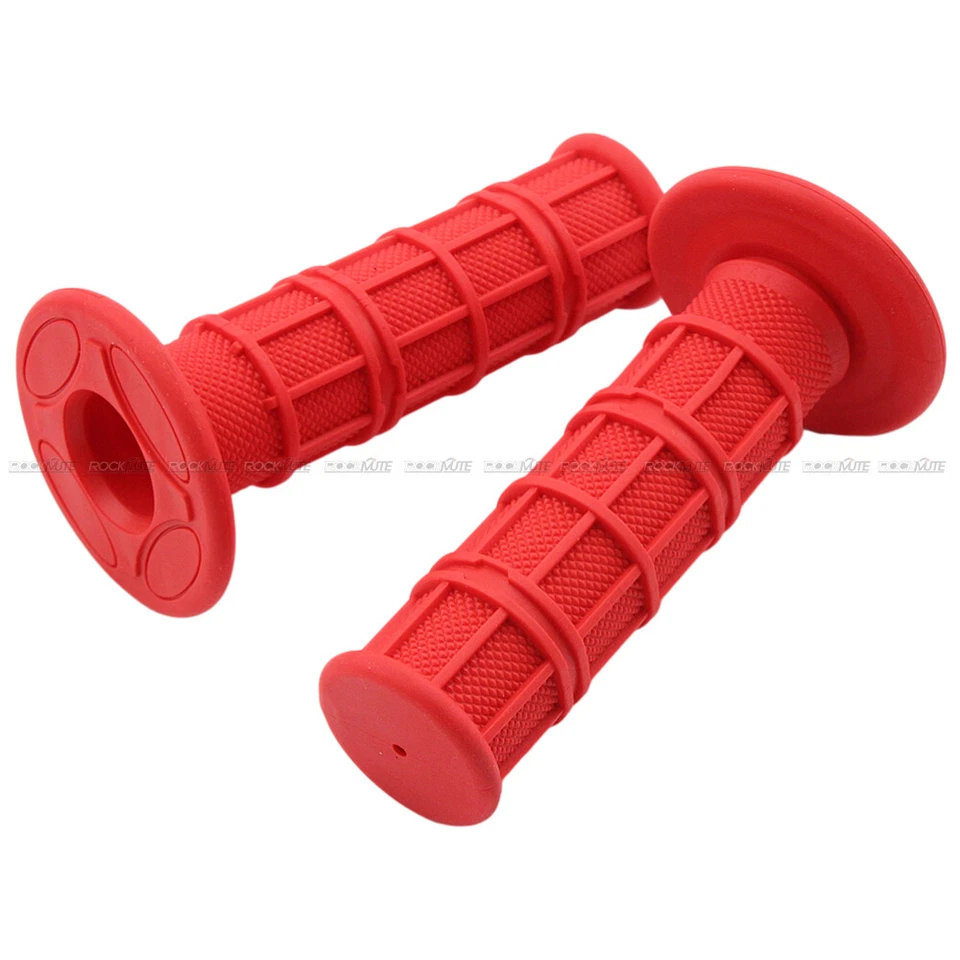 Para YAMAHA TTR 50E 110 125 230 Off Road Dirt Bike Agarre Manillar Agarre Cubierta Rojo Foto 3 de 4