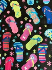 SCRUB TOP SIZES: XS, S, FLIP FLOPS PINK MOCK WRAP NWT NURSE MEDICAL CNA DENTAL