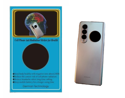 6 Anti Radiation Protection Universal Shield for iPhone/Android - Plain Black