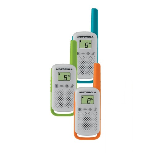 Motorola Talkabout T42 Walkie-Talkie 3er-Set PMR446 Funkgeräte 16Kanäle 4km - Afbeelding 2 van 4