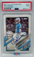 Rob Pannell 2021 Topps PLL Championship Series Card #20A AUTO - PSA 9