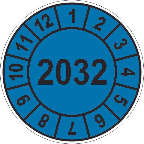 Prüfplakette, Wartungs-Plaketten, Prüfung, Etikett UVV BGV 2022 - 2027 - Bild 11 von 12