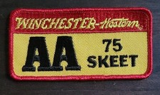 Vintage Winchester Western Scroll Logo 75 Skeet Shooting Patch Gun Rifle Hunting