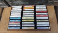 Cassette tapes x33 with storage box FREE POSTAGE