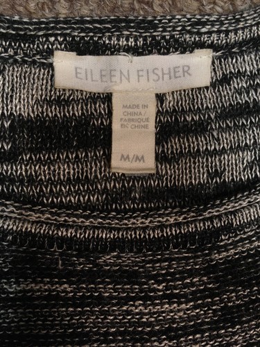 Eileen Fisher 100% Organic Linen Oversized Sweater, Gray, M - Picture 3 of 5