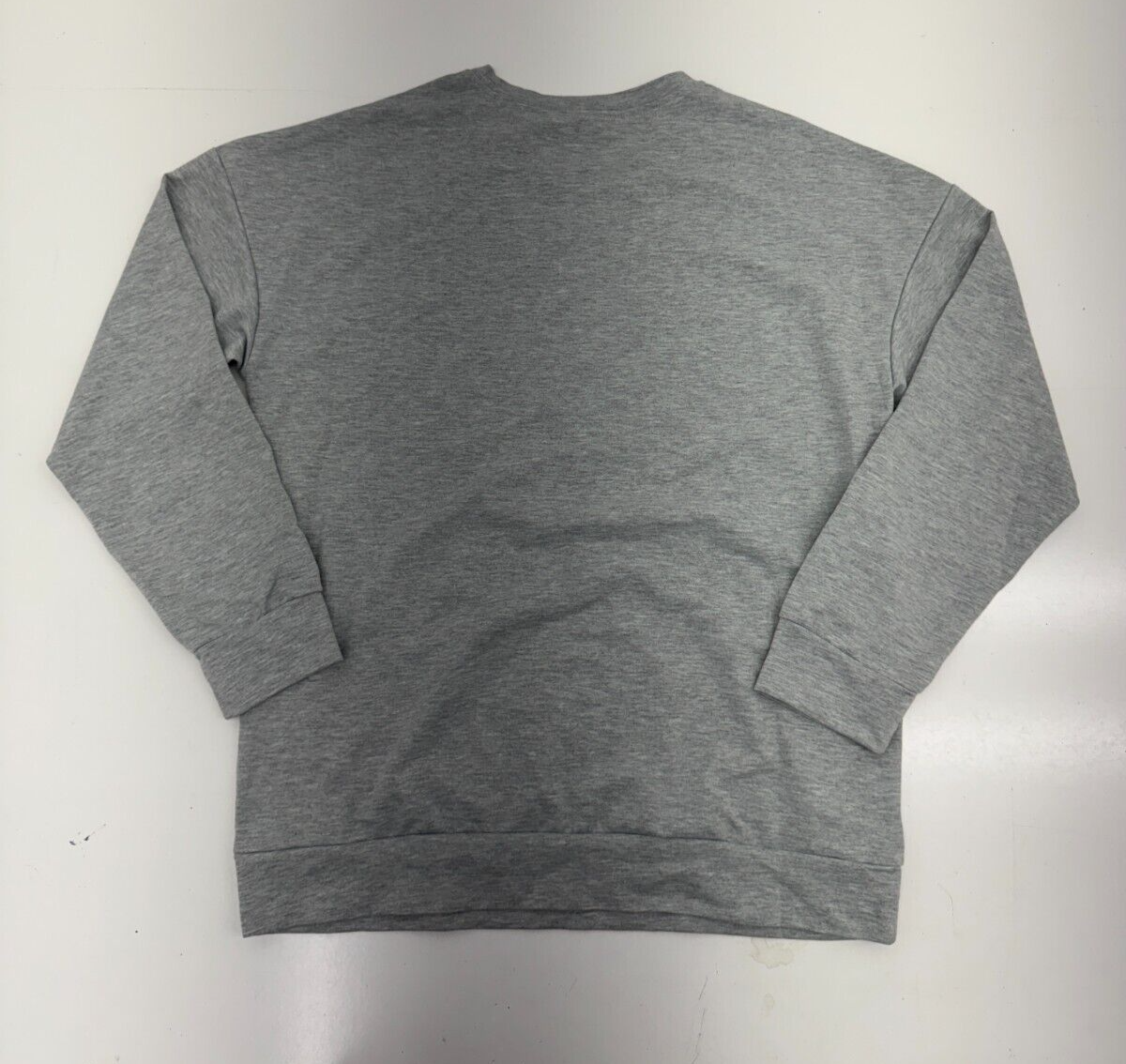 Shein Grey Griswolds Graphic Print Pullover Crew Neck Sweater Mens