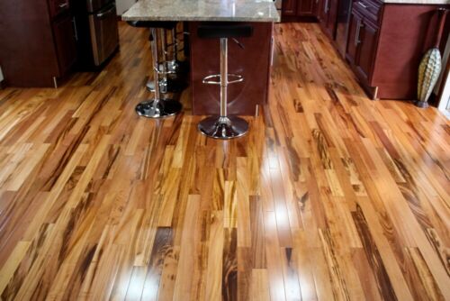 Brazilian Tigerwood Koa Engineered Hardwood Flooring Sample - Picture 1 of 7