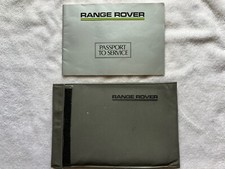 Vintage Original 1987 Land Rover Classic car 3.9 L Passport to service booklet p