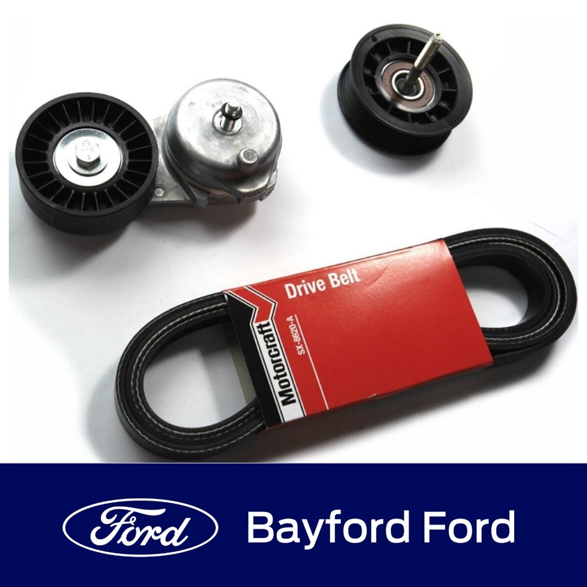 DRIVE BELT KIT INC BELT IDLER AND TENSIONER BF FG XR6 & XR6 TURBO