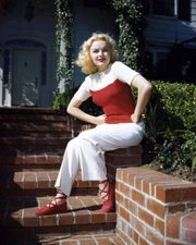 June Haver 8x10 real Photo candid outside her home