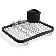 UMBRA SINKIN DISH RACK WITH REMOVEABLE CUTLERY HOLDER – BRAND NEW