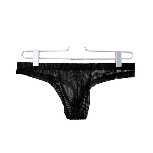 Men's Sexy Bikini Briefs Thong See Through Underwrar G Strings Pouch Underpants - Afbeelding 19 van 26